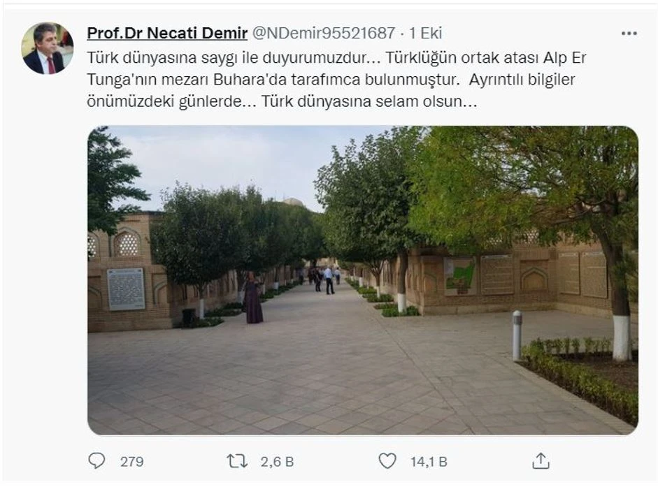 Prof. Dr. Necati Demir'den müthiş iddia: Alp Er Tunga'nın mezarını buldum